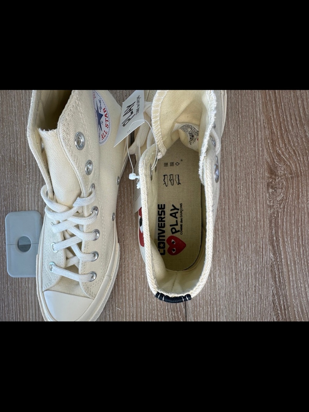 NWT!! Converse x PLAY Comme des Garçons Chuck 7.5 US - Picture 5 of 6